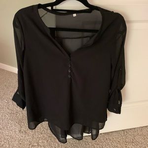 Black Long Sleeve Blouse